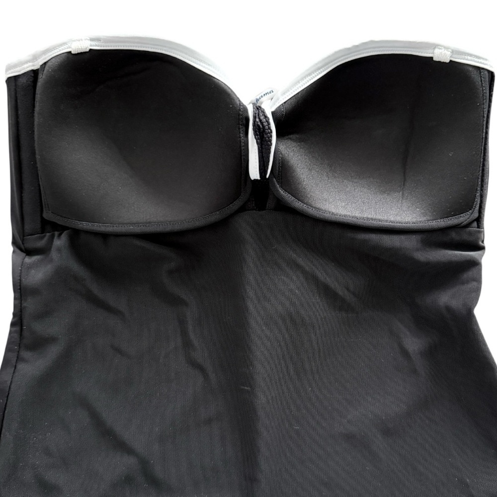 Tommy Bahama Island Cays Cabana Tie-Front Bandeau Tankini Top - Picture 7 of 8